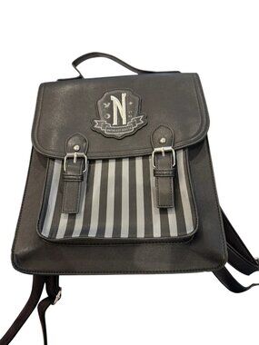 Wendesday Addams The Addams Family Nevermore Academy Large Backpack Gothic NWOT